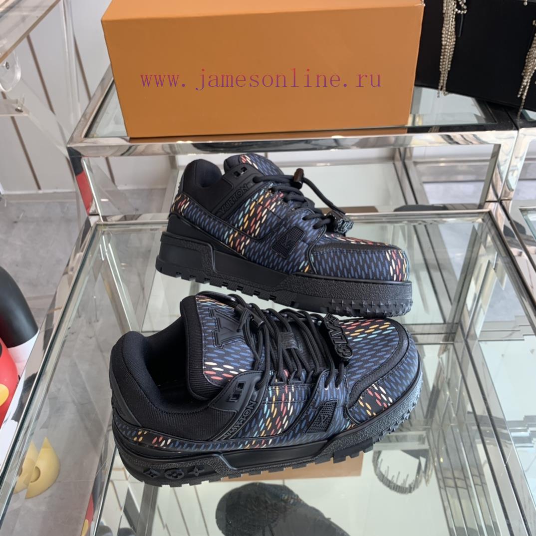Louis Vuitton 2024 New LV Trainer Fat Couple Bread Shoes Casual Sports Shoes Board ShoesThe ipba42s6 - Image 8