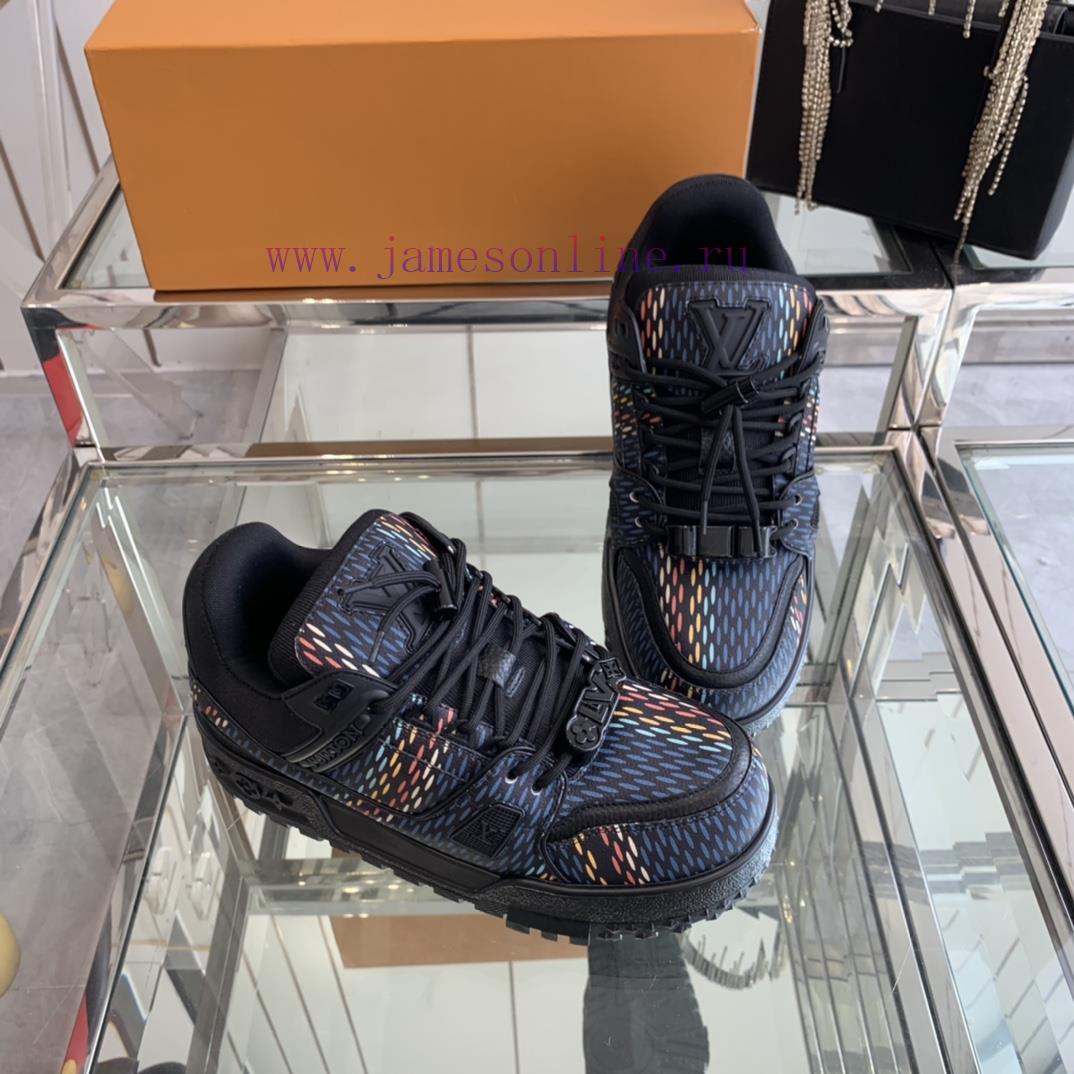 Louis Vuitton 2024 New LV Trainer Fat Couple Bread Shoes Casual Sports Shoes Board ShoesThe ipba42s6 - Image 9