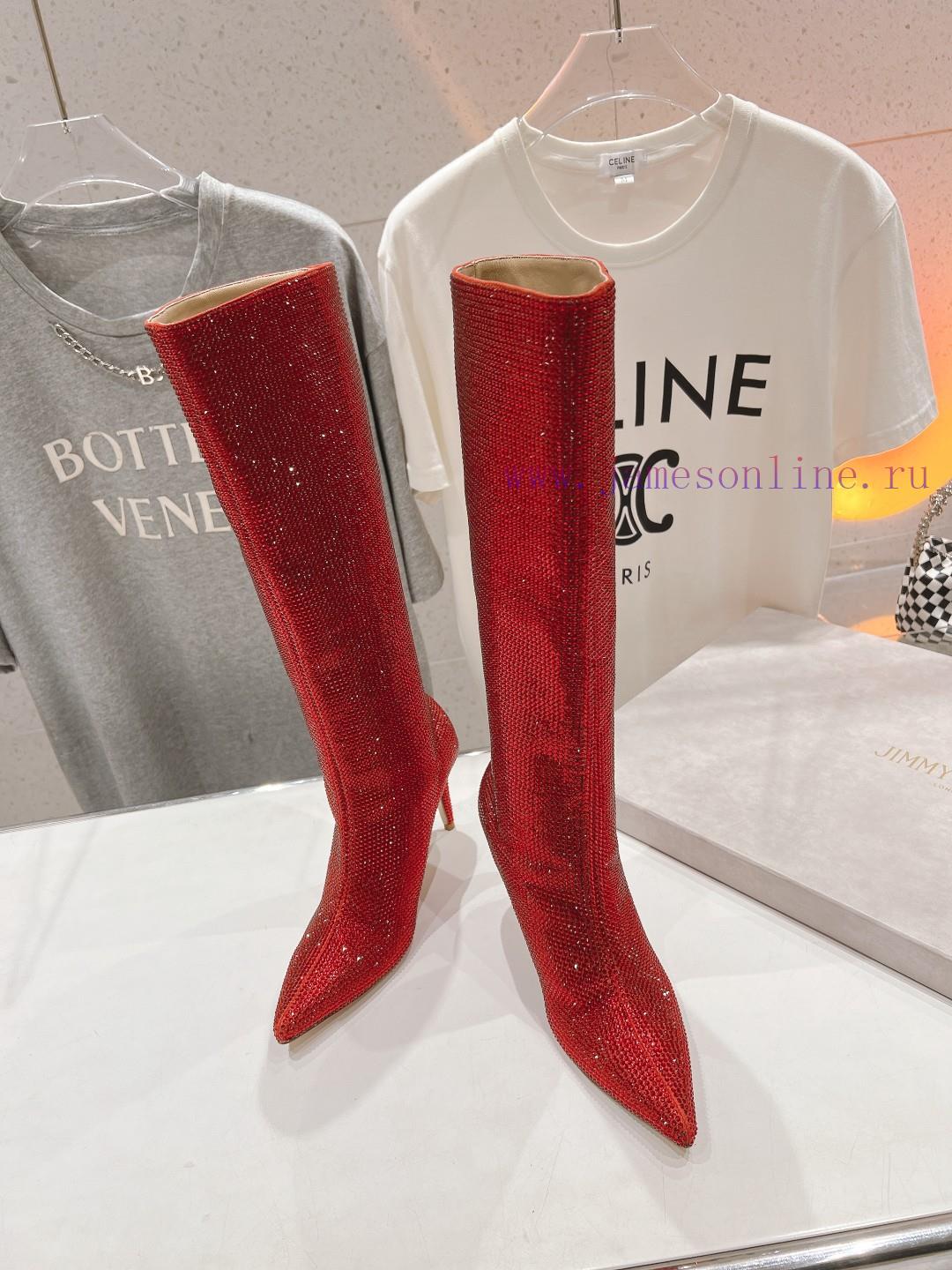 Purchasing grade JIMMY CHOO * | JC/Jimmy Zhou 2024 Autumn/Winter New Diamond Pointed High He2ws4rv67