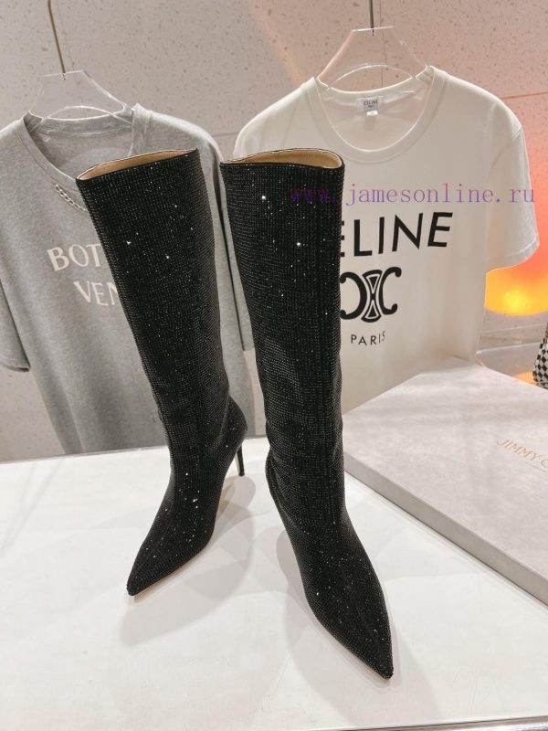 Purchasing grade JIMMY CHOO * | JC/Jimmy Zhou 2024 Autumn/Winter New Diamond Pointed High Hepolvz1t8