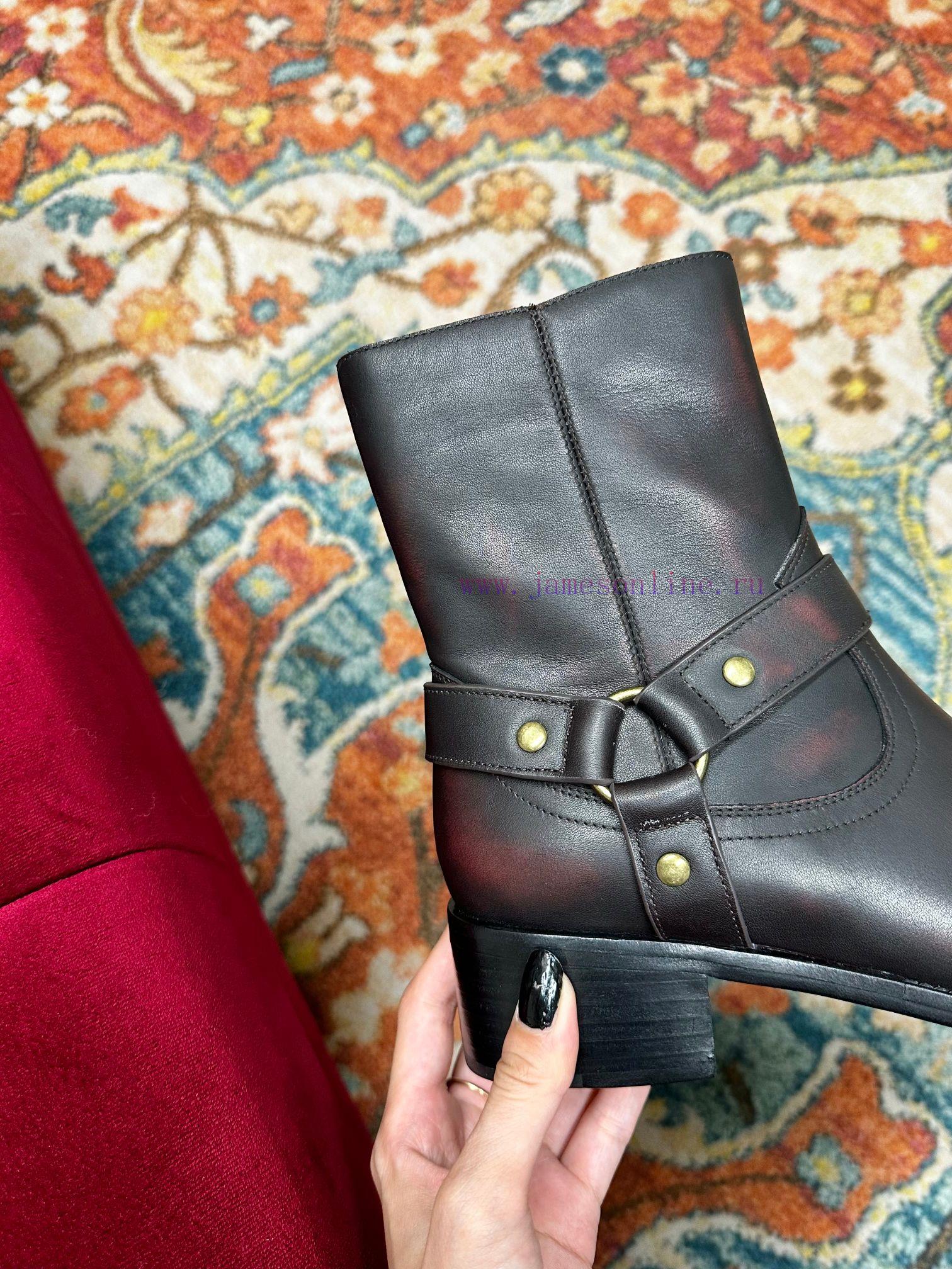 ️——Saint Laurent YSL One Belt Sleeve Short Boots Martin Boot SeriesTop tier fashion show serxibhofk2 - Image 7