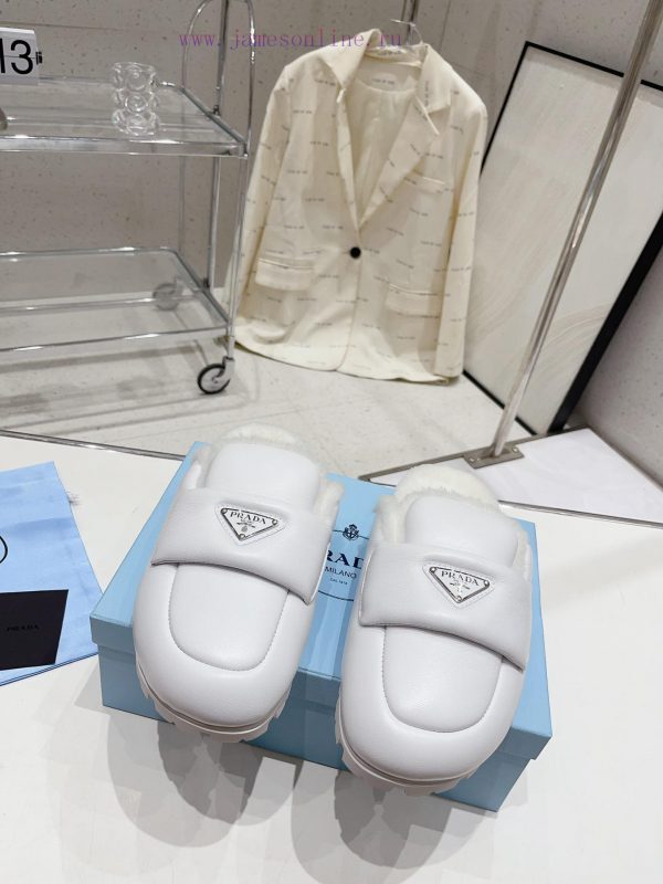 Prada's autumn/winter 23 fur slippers collection is great for every style and color of the o40ws6tzg