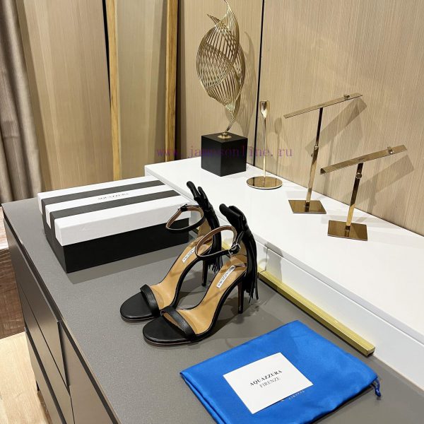 Aquazzura2023Customized tassel high-heeled sandals in Paris showcase, instantly surpassing o78tog3jb