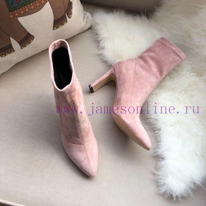 JIMMY CHOO elastic boots are made of high-quality fabric with silky double-sided velvet and 5x4uzw73 - Image 6
