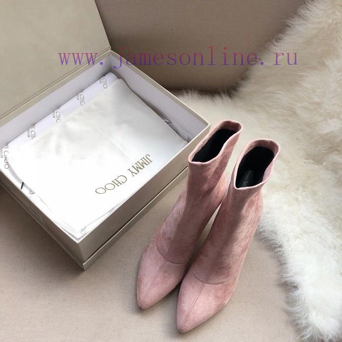 JIMMY CHOO elastic boots are made of high-quality fabric with silky double-sided velvet and 5x4uzw73 - Image 7