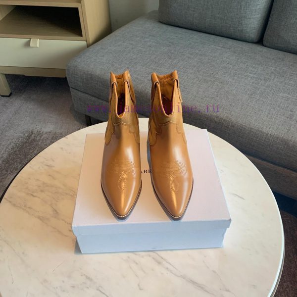 ISABEL MARANT Western Cowboy Short Boots are a simple and versatile material with a top laye16pqqcdh