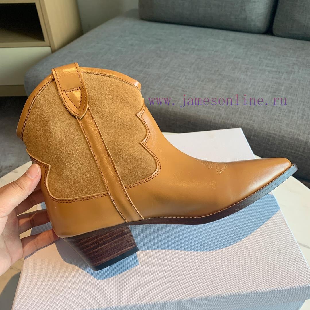 ISABEL MARANT Western Cowboy Short Boots are a simple and versatile material with a top laye16pqqcdh - Image 5