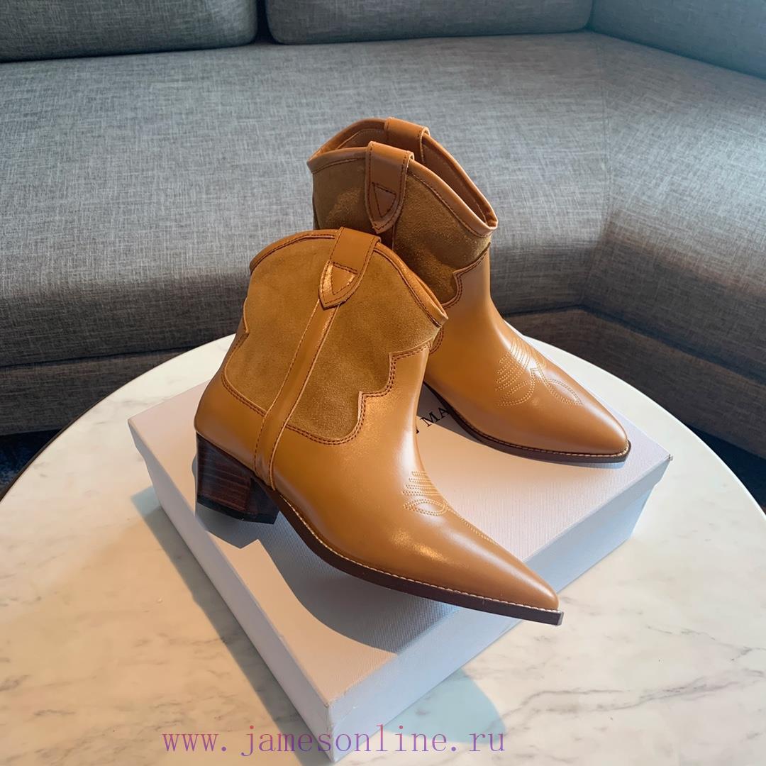 ISABEL MARANT Western Cowboy Short Boots are a simple and versatile material with a top laye16pqqcdh - Image 6