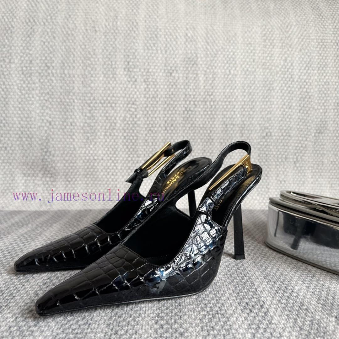 'SAINT LAUREN *' brand new high heels for fashion shows, with a new shoe design and Saint Laf9ilk3r8 - Image 3