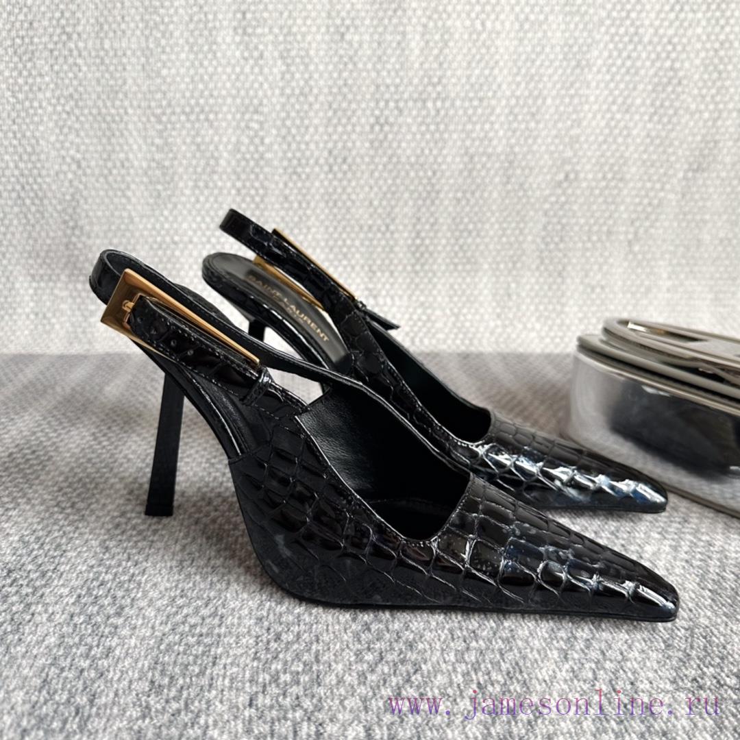'SAINT LAUREN *' brand new high heels for fashion shows, with a new shoe design and Saint Laf9ilk3r8 - Image 4