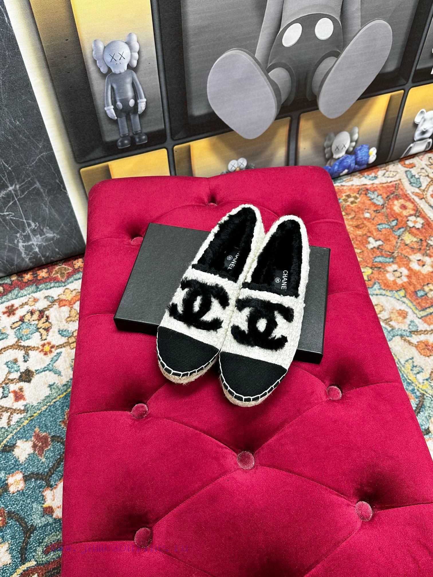 ️ CHANEL 2023 Autumn/Winter New Fisherman's Shoes Top End Inner Footrests Made of Original vn800ym8