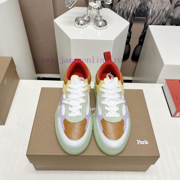 Couple 'Top'Christian LouboutingCL Red soled Shoes Couple's Casual Headnail Board Shoes Serimzgia1u3