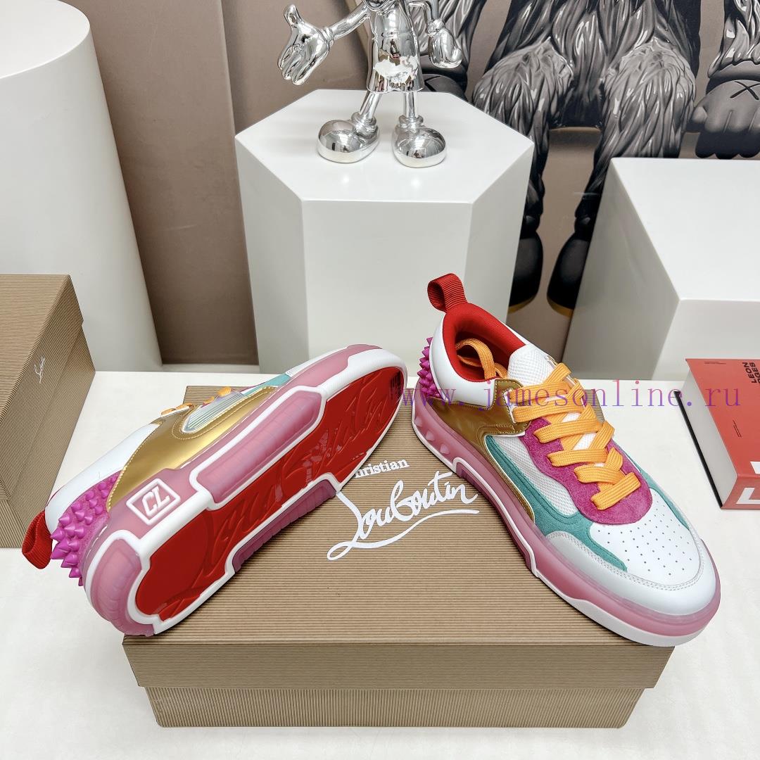 Couple 'Top'Christian LouboutingCL Red soled Shoes Couple's Casual Headnail Board Shoes Seriwfsrthkv - Image 10