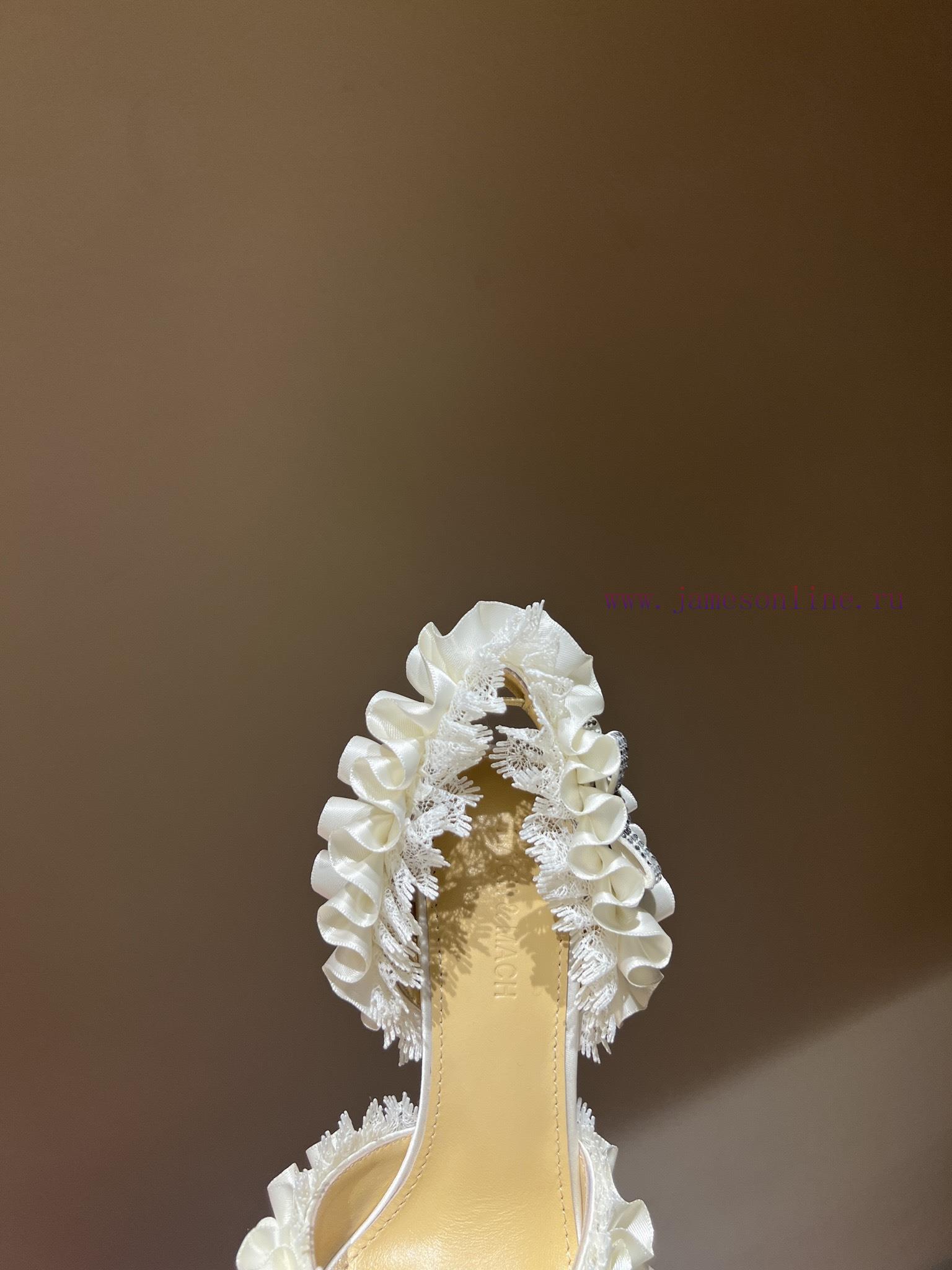 The mostCrystal Lace Lace High Heel SandalsExquisite princess shoes, none of themThere is ne8sq2dp0x - Image 6