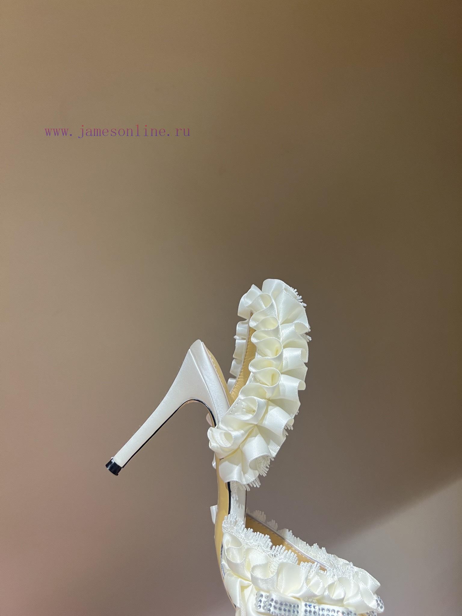 The mostCrystal Lace Lace High Heel SandalsExquisite princess shoes, none of themThere is ne8sq2dp0x - Image 7