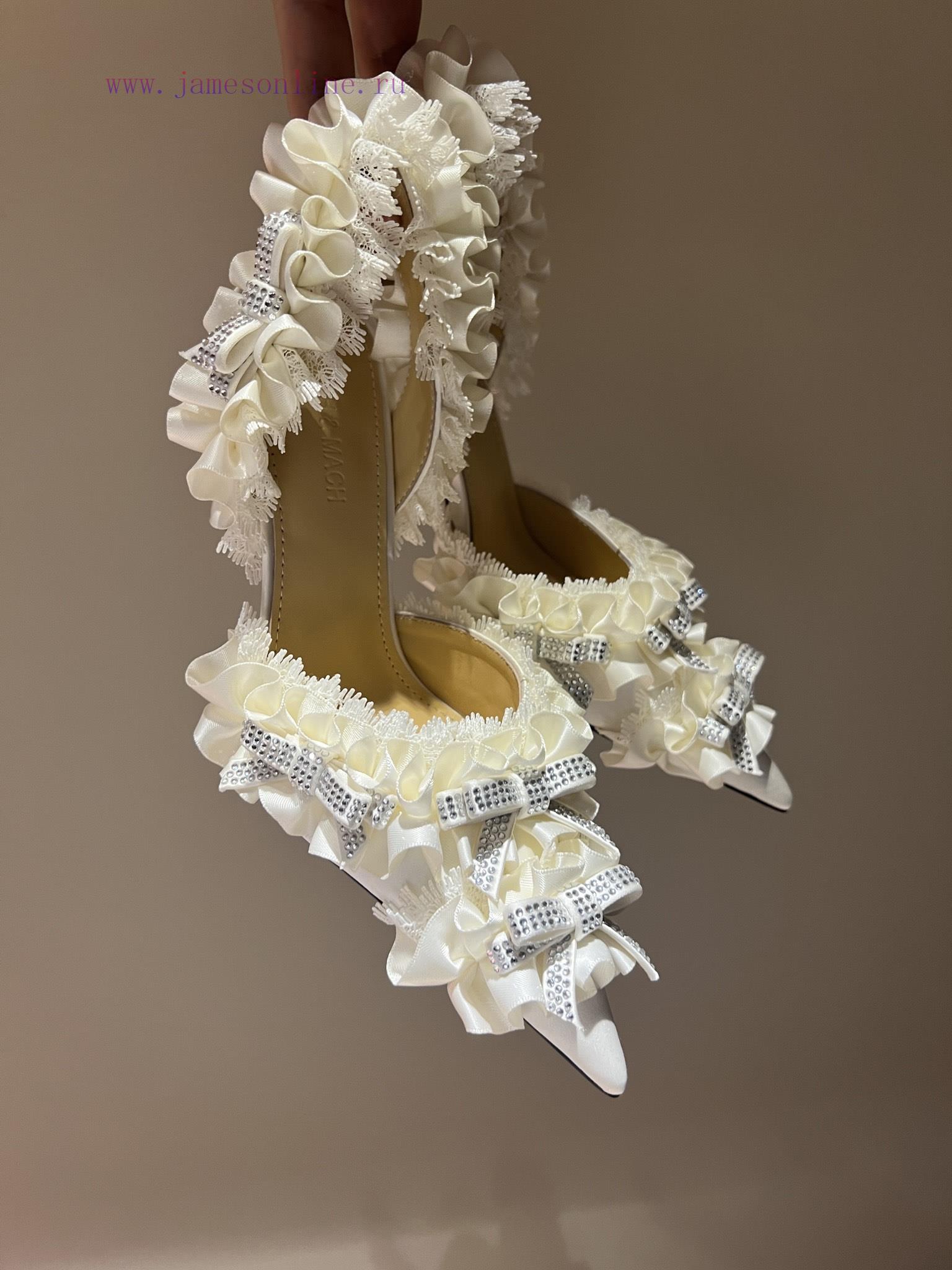 The mostCrystal Lace Lace High Heel SandalsExquisite princess shoes, none of themThere is ne8sq2dp0x - Image 10