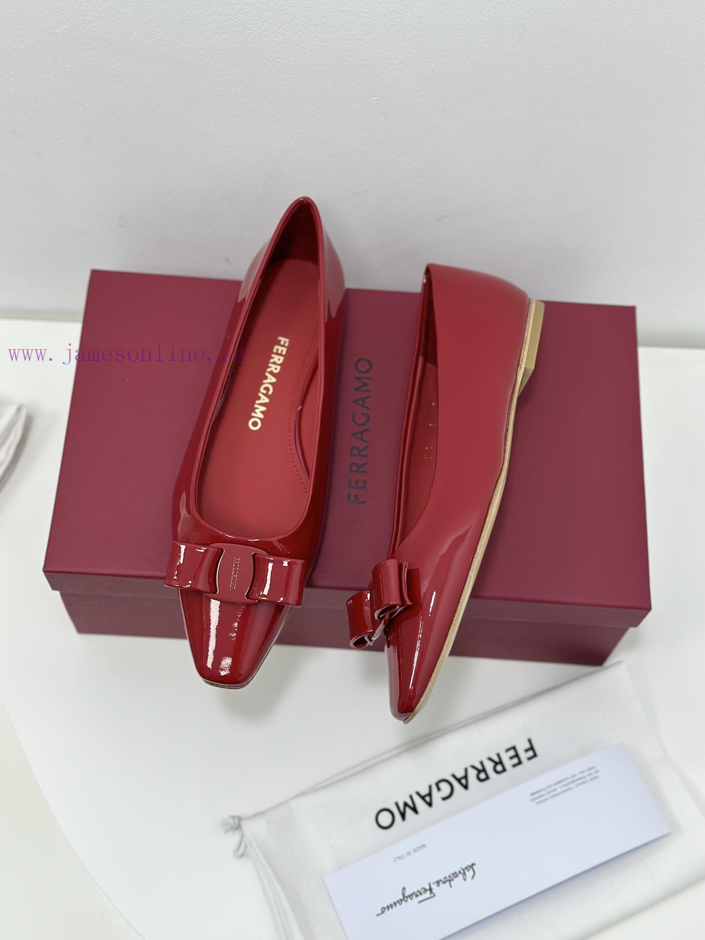 SF salvatore Ferraga * o Ferragamo's new vara patent leather bow small square toe single shojjwzgdp3 - Image 6