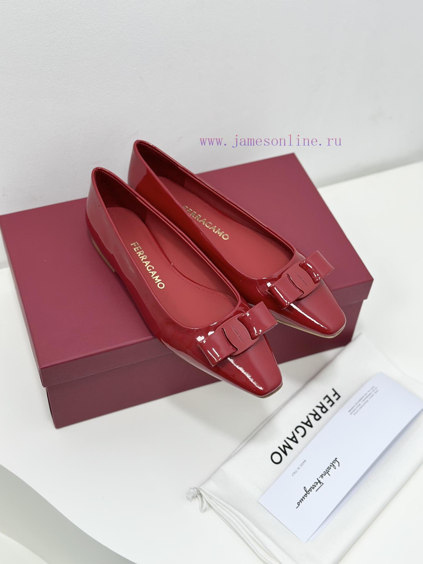 SF salvatore Ferraga * o Ferragamo's new vara patent leather bow small square toe single shojjwzgdp3 - Image 7