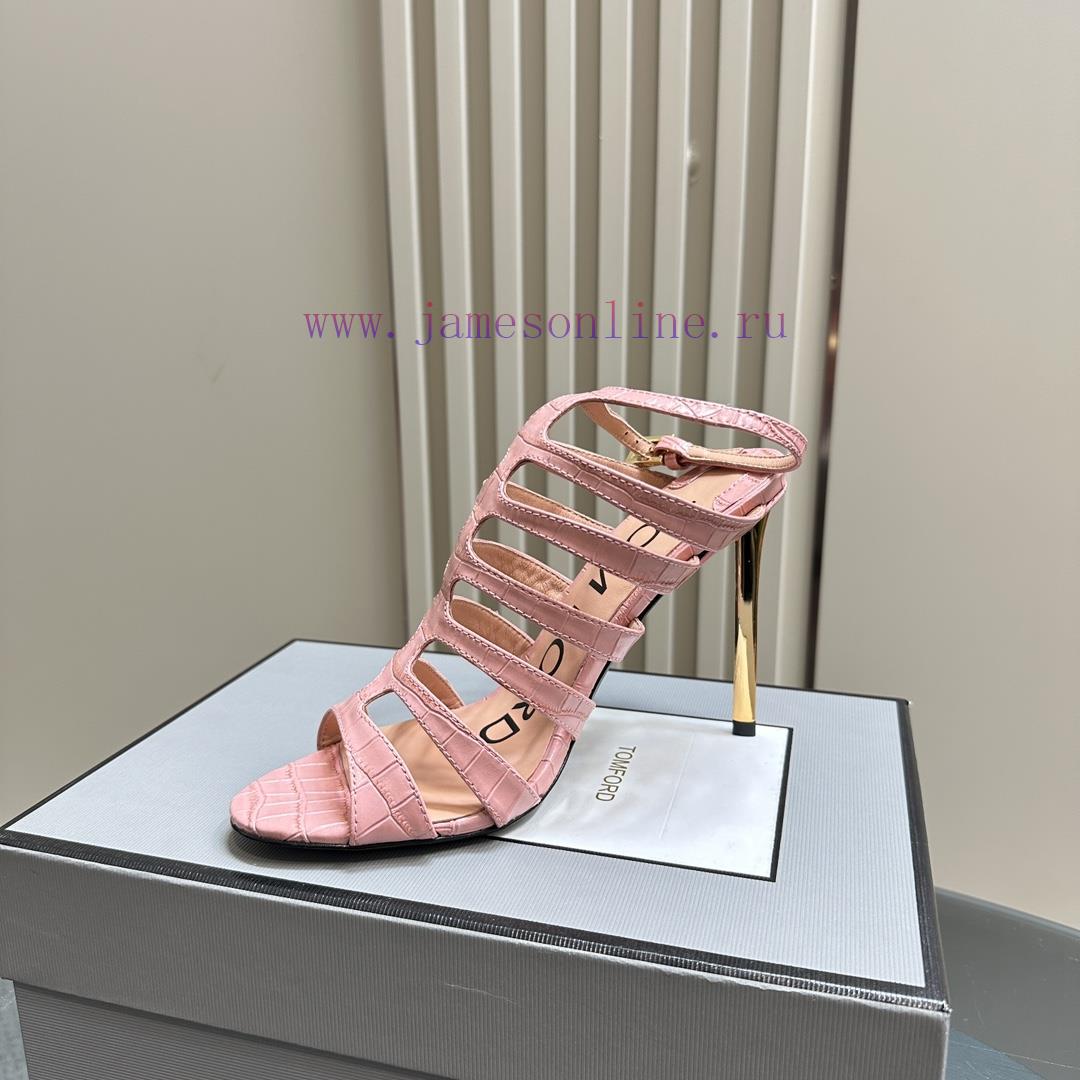 The mostIns hot series, Tomford metal texture decoration with empty high heels2024 Milan Fashqdrh8fw - Image 5