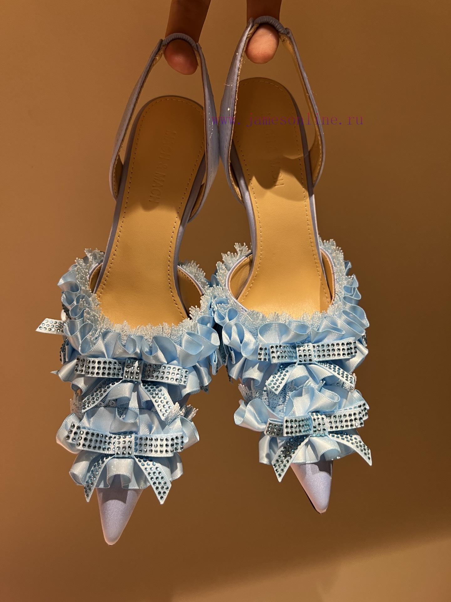 The most2024 early spring lace and crystal lace high-heeled sandalsExquisite princess shoes,idp41wa0 - Image 9