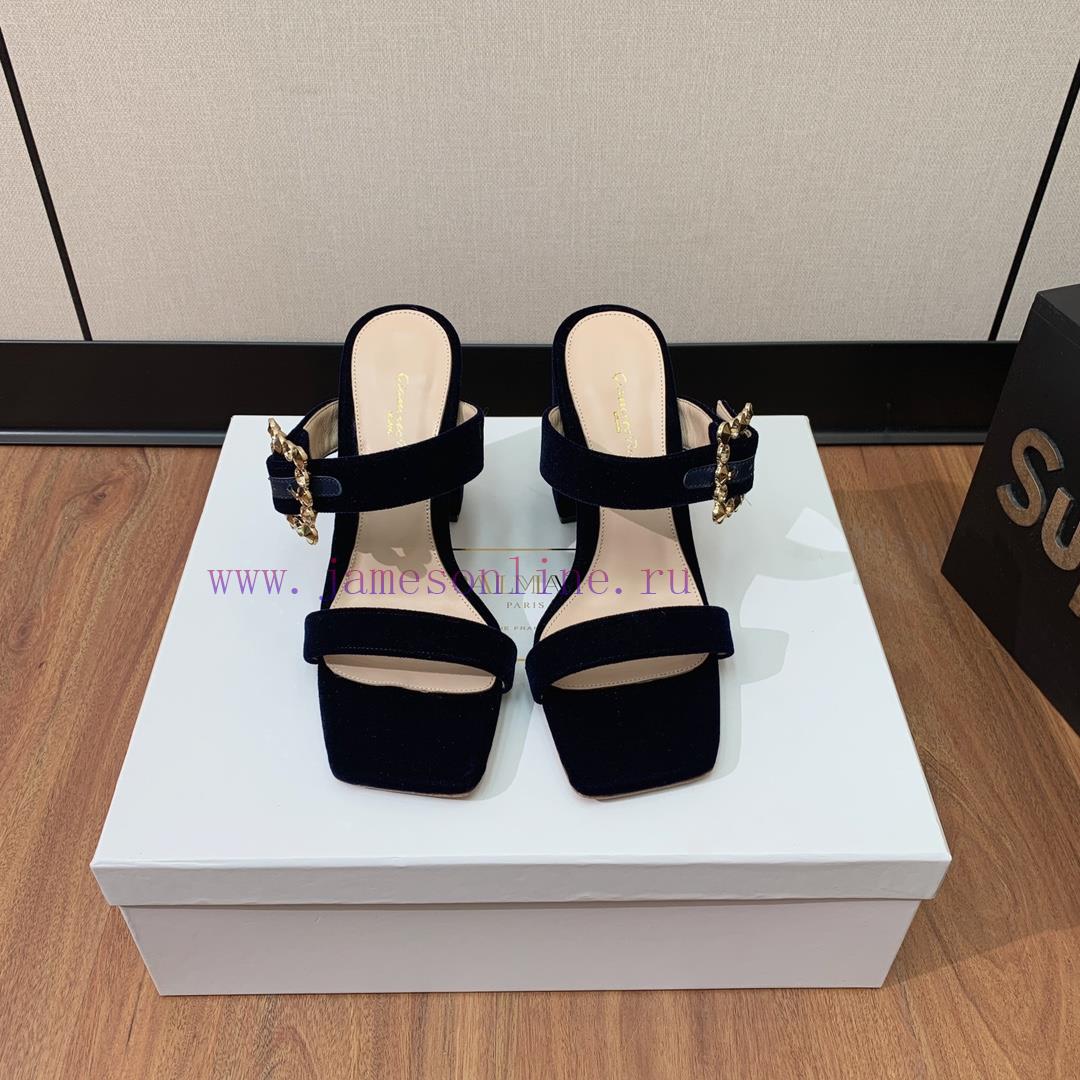 Gianvit Ross diamond buckle thick heel sandals are simple yet have other designs that perfec0bndvgq8 - Image 8