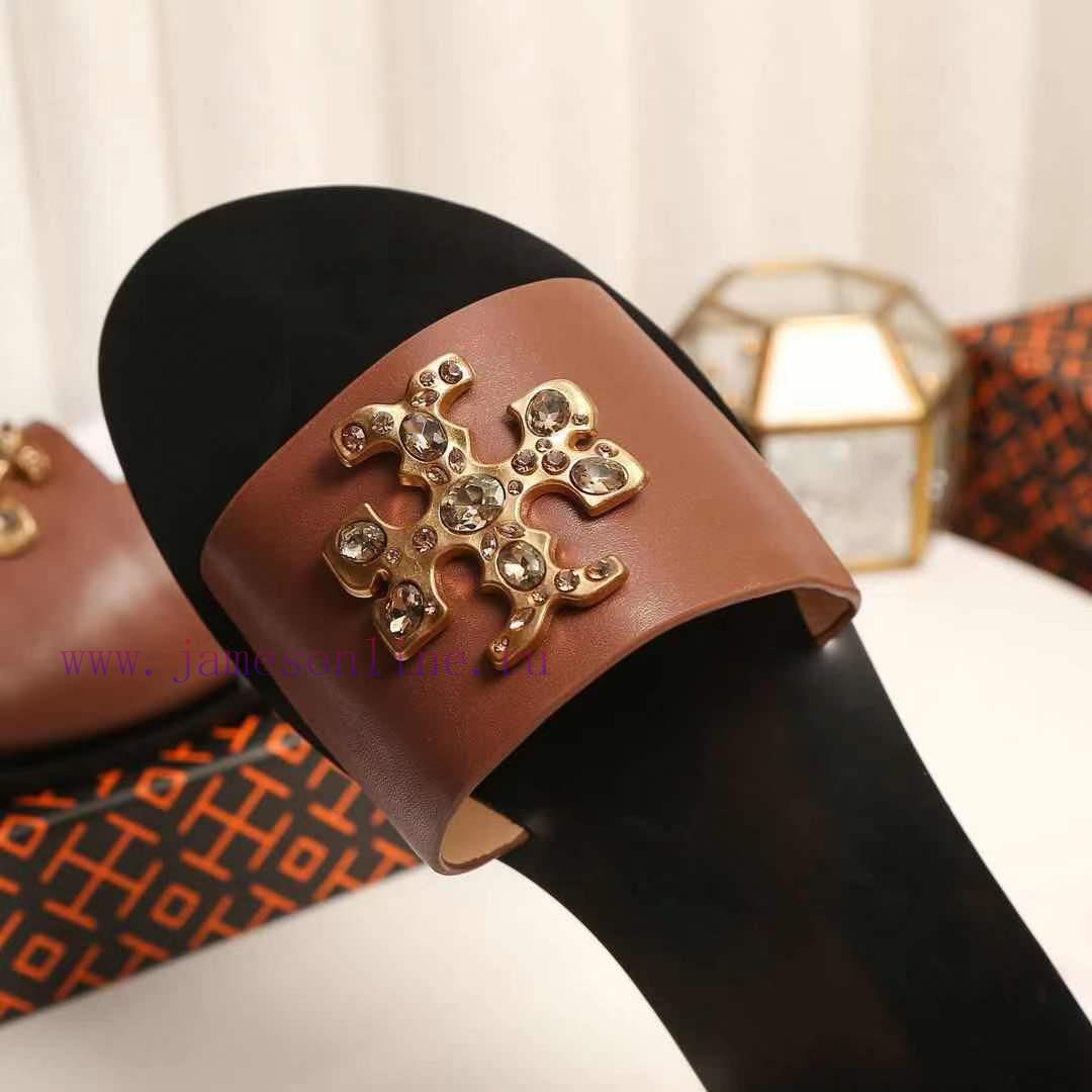 19818-2 Toribechi Flat Dragged Sandals, made of cowhide fabric, available in black, burgundy761l0wha - Image 5