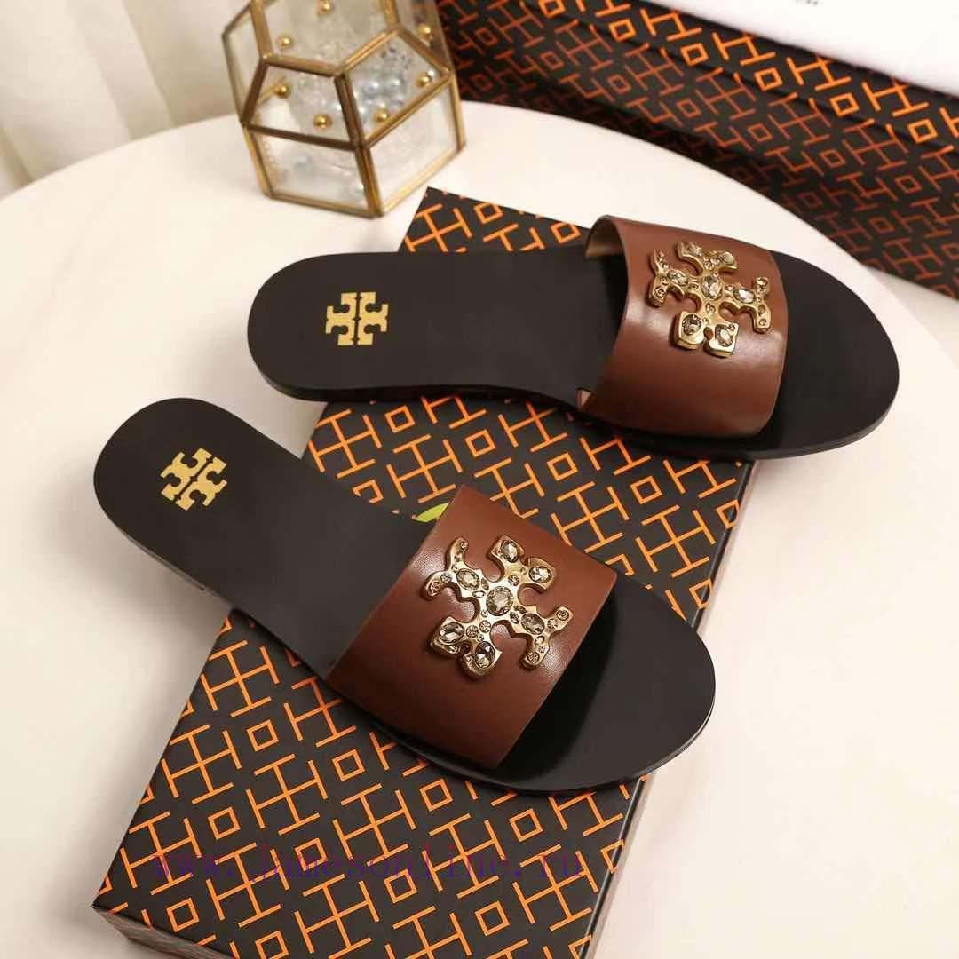 19818-2 Toribechi Flat Dragged Sandals, made of cowhide fabric, available in black, burgundy761l0wha - Image 10