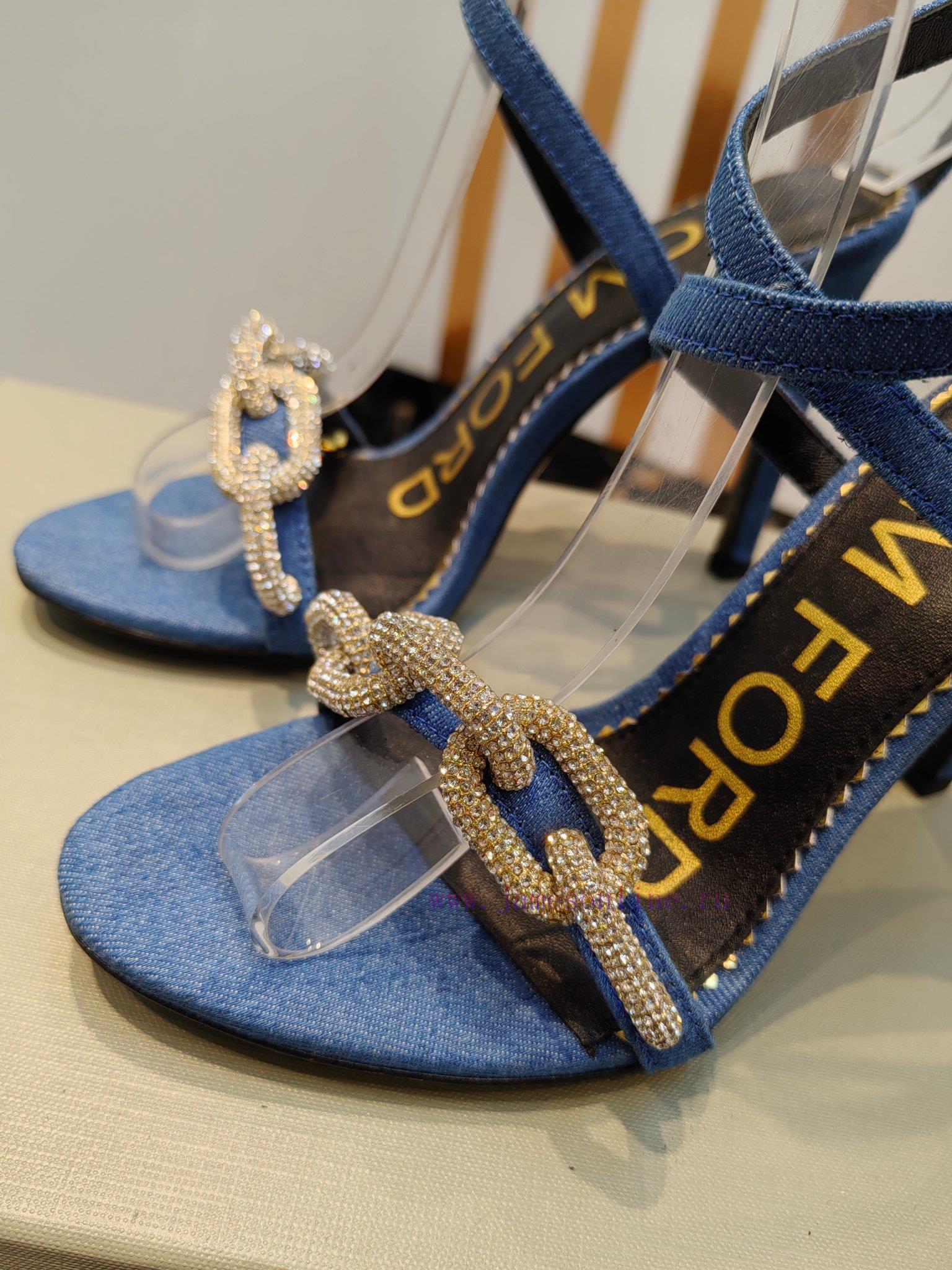 TOM FORD Top High Heel SandalsImported cowhide upperFoot pad sheepskinAAA grade original blariekitw4 - Image 5