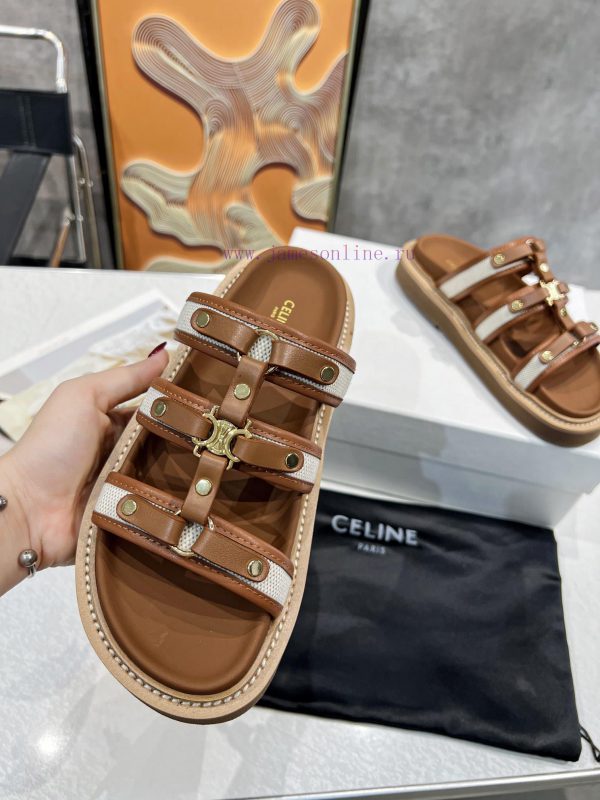 παντοφλακια κολυμβητηριου | Original Replica Celine24 New Color Celine Silin TIPPI New Coffee Color Vegetable Tanned Cowhid 3mer0z3z | ανετα γυναικεια μποτακια