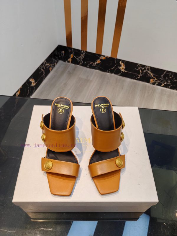λευκα μποτακια ζαρα | Out Balmain 2024 Spring/Summer Fashion Show Original Metal Buckle High Heel SlippersBrand Balma hj8beclp | γυναικειεσ στρατιωτικες ρωσικεσ μποτεσ