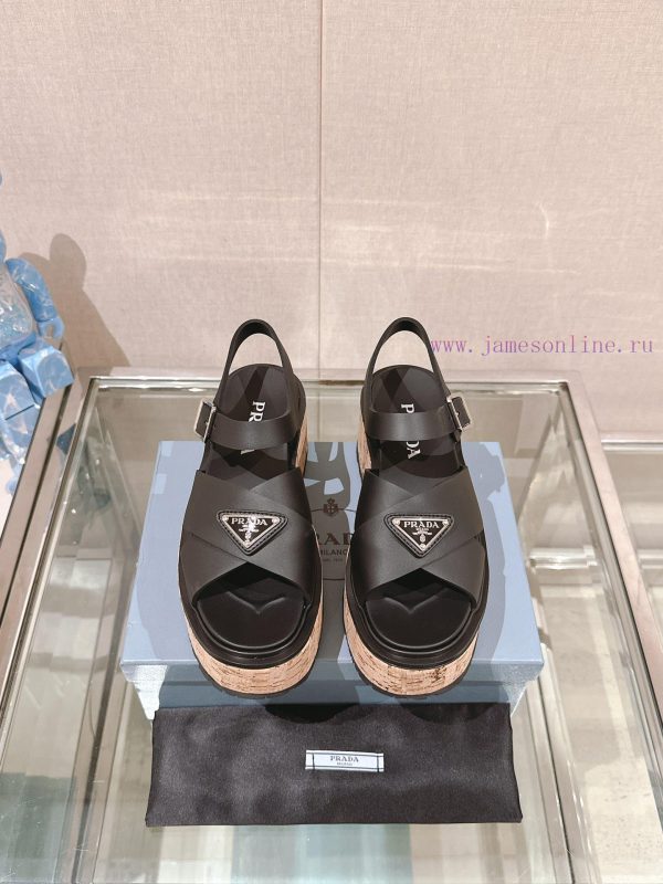 ανατομικα πεδιλα gabor s s2019 | -24Fw Spring/Summer New Prada Wood Grain Thick Bottom Cross Rubber SandalsThis Rubber Sandal Co s22hs1mt | angelus παπουτσια
