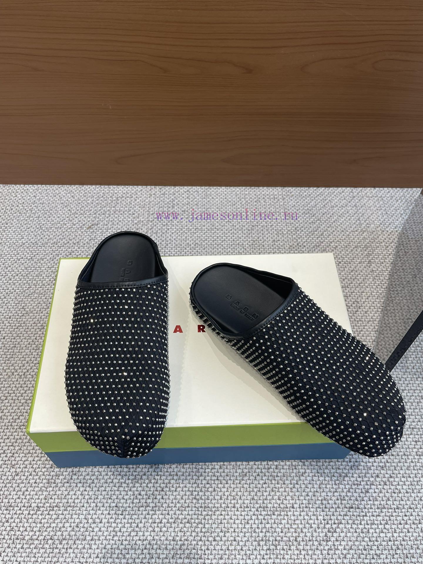gloves 5.11 | Top Quality Marn * Ss24 New Arrival~Mani Spring/Summer New Products | Mesh Bead Baotou Slippers pozpnz25 | jysk αποθηκευση παπουτσιων - Image 3