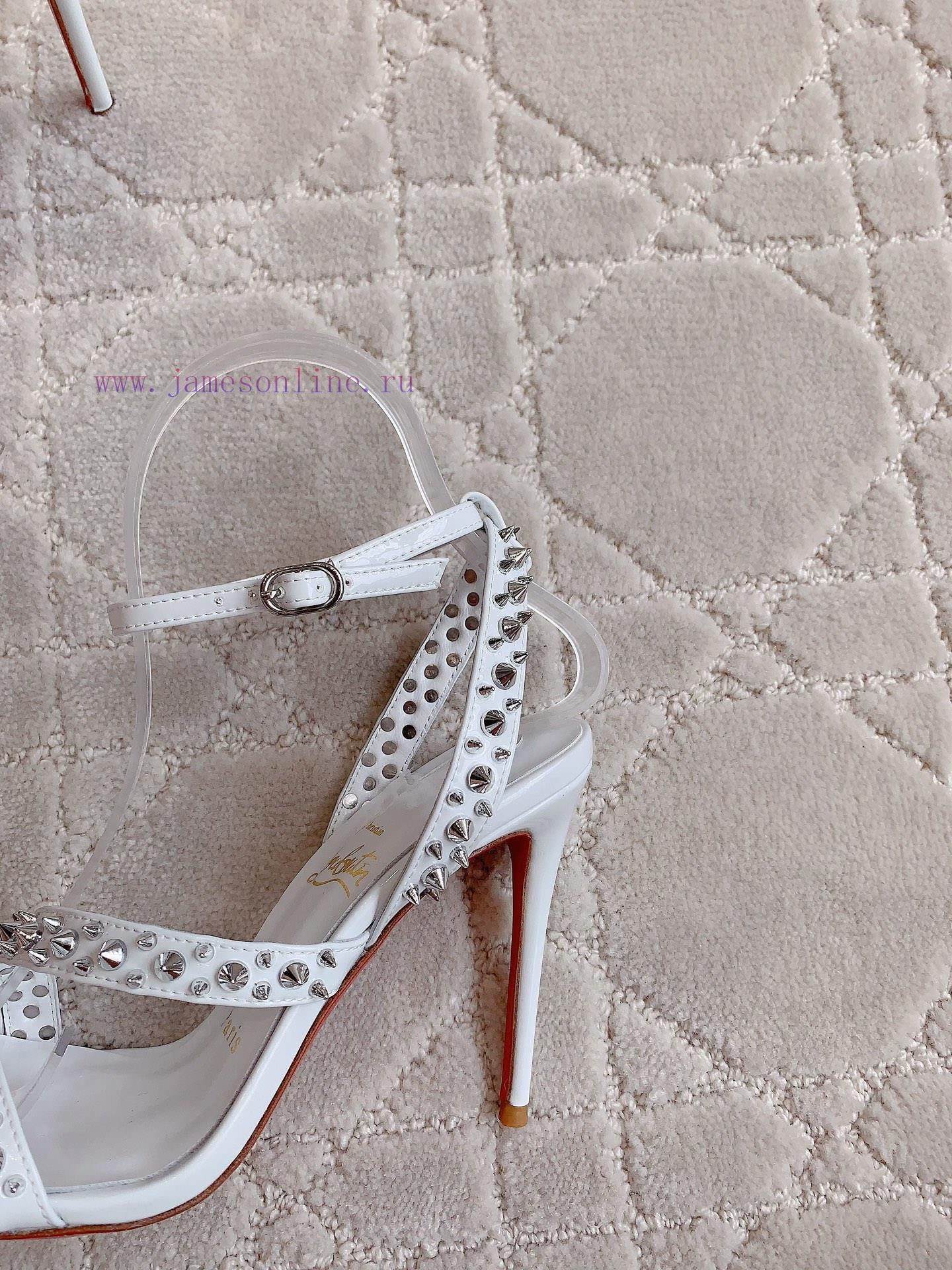 παντόφλα μαμασ | Christian Louboutin's New Studded Red Soled High-heeled Sandals Showcase The Beauty Of Wildness sfquw3lk | γυναικεια παπουτσια fred perry - Image 9