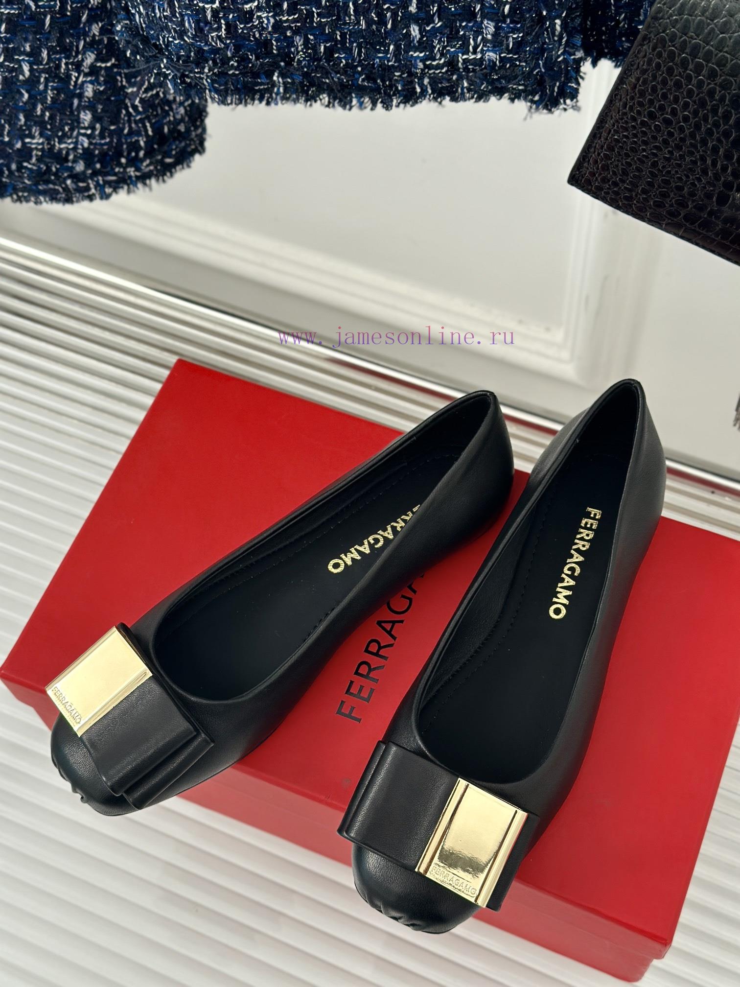 tommy παιδικα παπουτσια | Ferragamo/Ferragamo 24AW Early SpringSquare Headed Butterfly Buckle Shoes Ballet ShoesBallet Sh wbf7lq7t | παπουτσια mckinley - Image 3