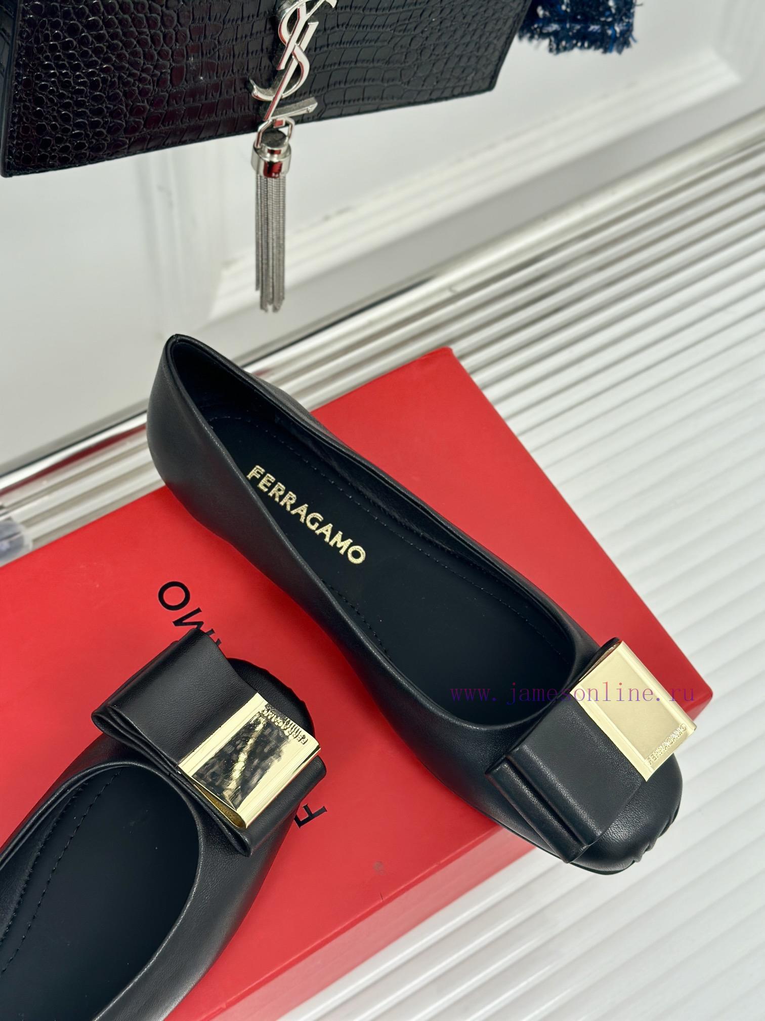 tommy παιδικα παπουτσια | Ferragamo/Ferragamo 24AW Early SpringSquare Headed Butterfly Buckle Shoes Ballet ShoesBallet Sh wbf7lq7t | παπουτσια mckinley - Image 6