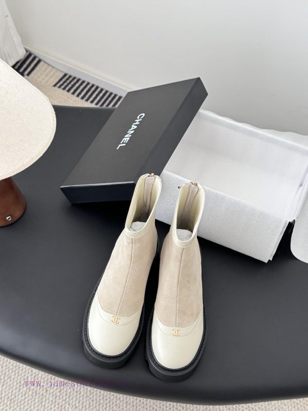 flatform πεδιλα με λουράκια | Chanel 25B New Thick Soled Short BootsClassic Style Easy To Wear And VersatileOriginal Leather o2ekaylj | αντρικα παπουτσια casual