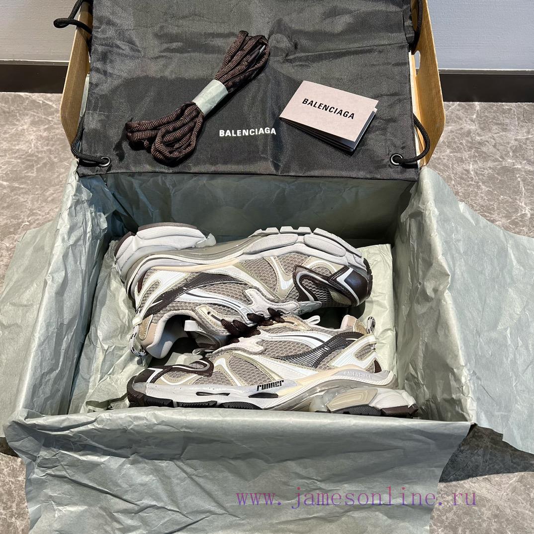 mugato πεδιλα | Top Balenciaga Balenciaga Runner 2.0 Silver Brown Uses High-quality Materials And Finely Crafte 0njpp6iz | ανατομικες τακουνια - Image 2