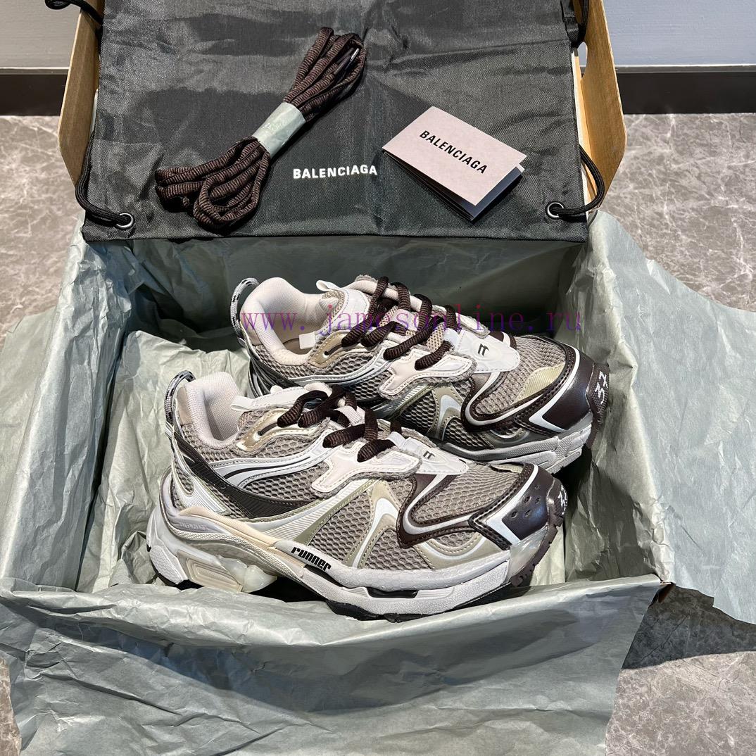 mugato πεδιλα | Top Balenciaga Balenciaga Runner 2.0 Silver Brown Uses High-quality Materials And Finely Crafte 0njpp6iz | ανατομικες τακουνια - Image 6