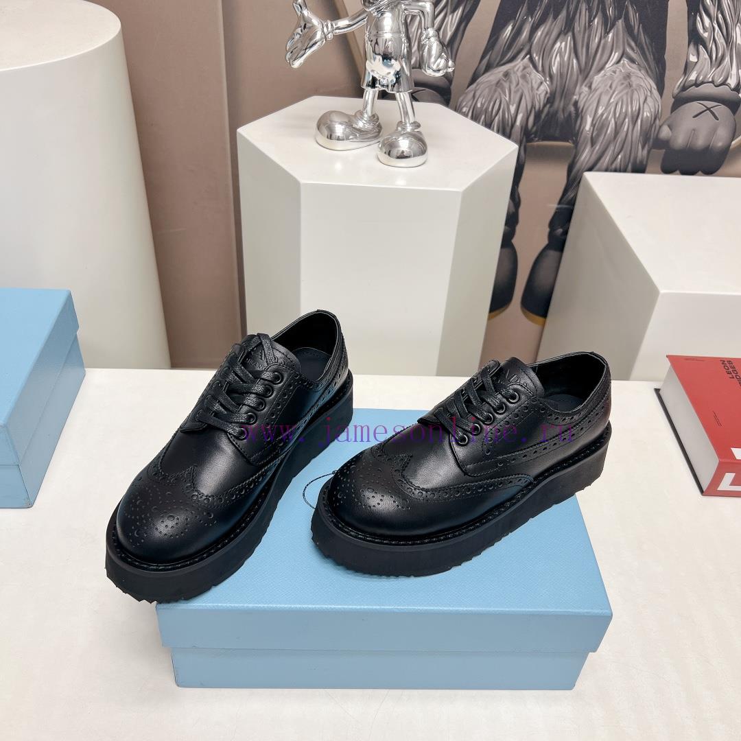μαυρα πεδιλα πλατφορμεσ σκρουτζ | Top TierPRAD-A Prada 2024 Vs Spring/Summer Classic Casual Shoe CollectionSponge Cake Thick Sole f0u52cfu | nike παπουτσια μαιμου - Image 4