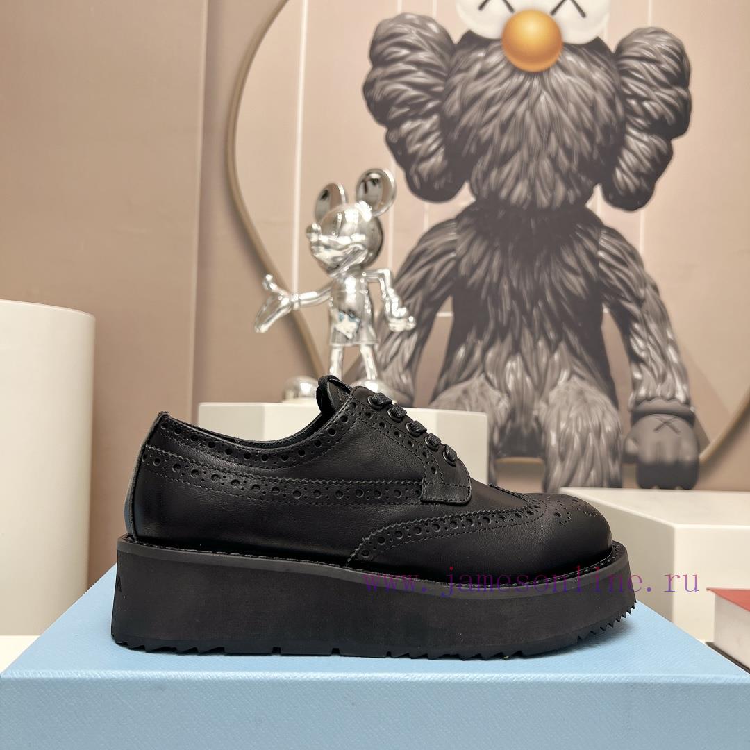 μαυρα πεδιλα πλατφορμεσ σκρουτζ | Top TierPRAD-A Prada 2024 Vs Spring/Summer Classic Casual Shoe CollectionSponge Cake Thick Sole f0u52cfu | nike παπουτσια μαιμου - Image 6