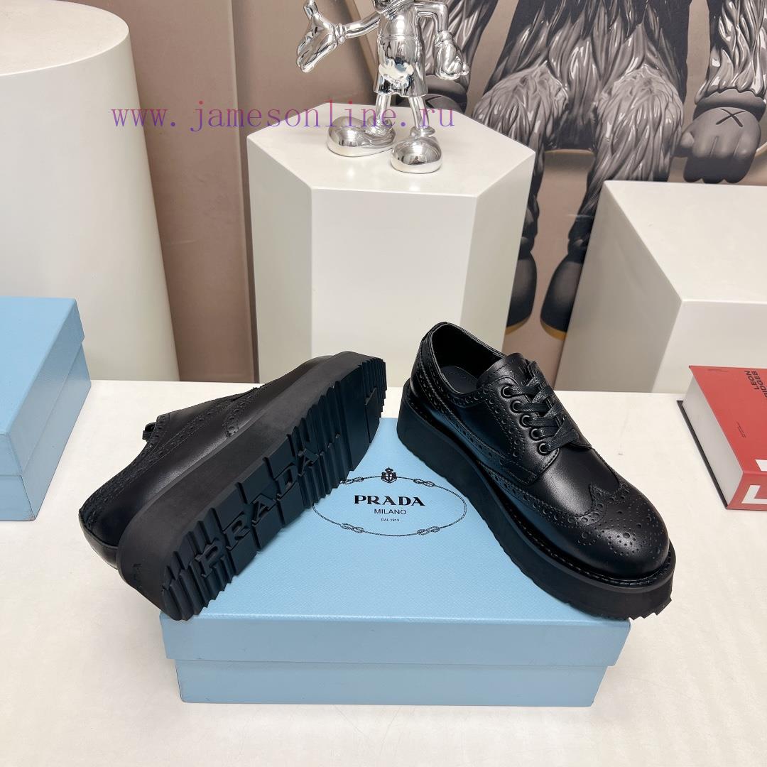 μαυρα πεδιλα πλατφορμεσ σκρουτζ | Top TierPRAD-A Prada 2024 Vs Spring/Summer Classic Casual Shoe CollectionSponge Cake Thick Sole f0u52cfu | nike παπουτσια μαιμου - Image 10