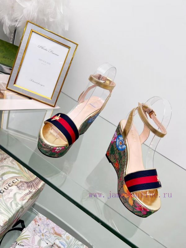 voi noi παιδικες μποτεσ λαρισα | GUCCIGucci2024's Latest Summer Favorite And Hottest Flower Bird Cordyceps Series Wedge Sandals 2xchpsl0 | παπουτσια με ενιαιο τακουνι